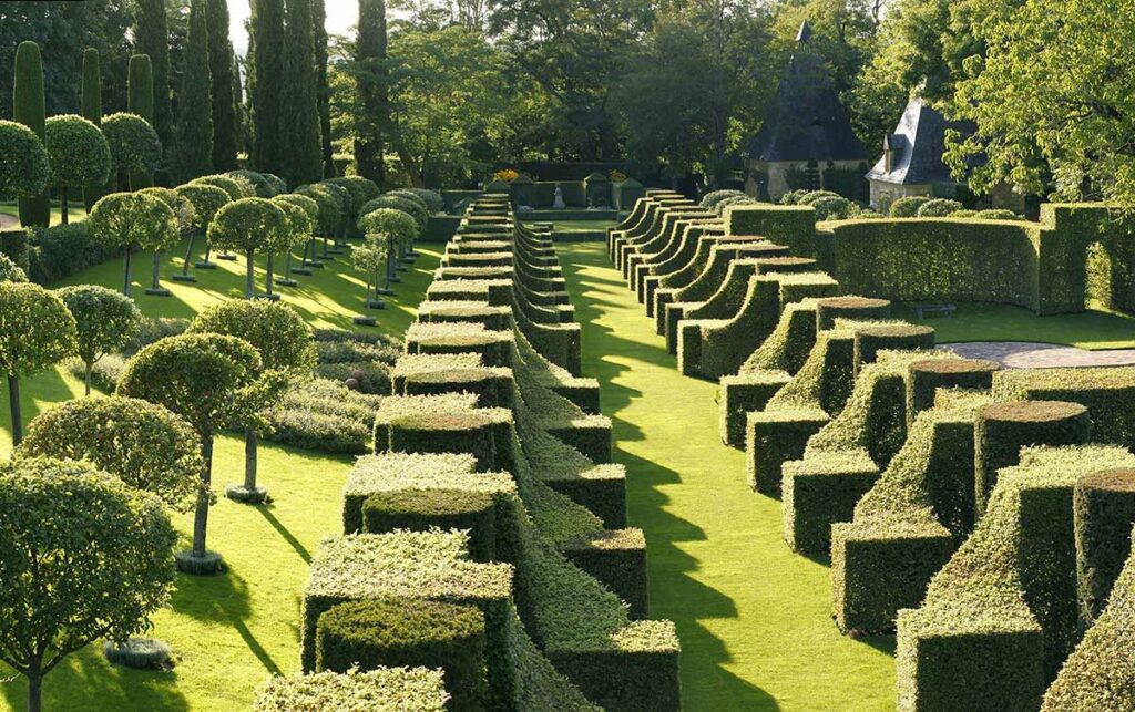 Allée de charme des jardins d'Eyrignac
