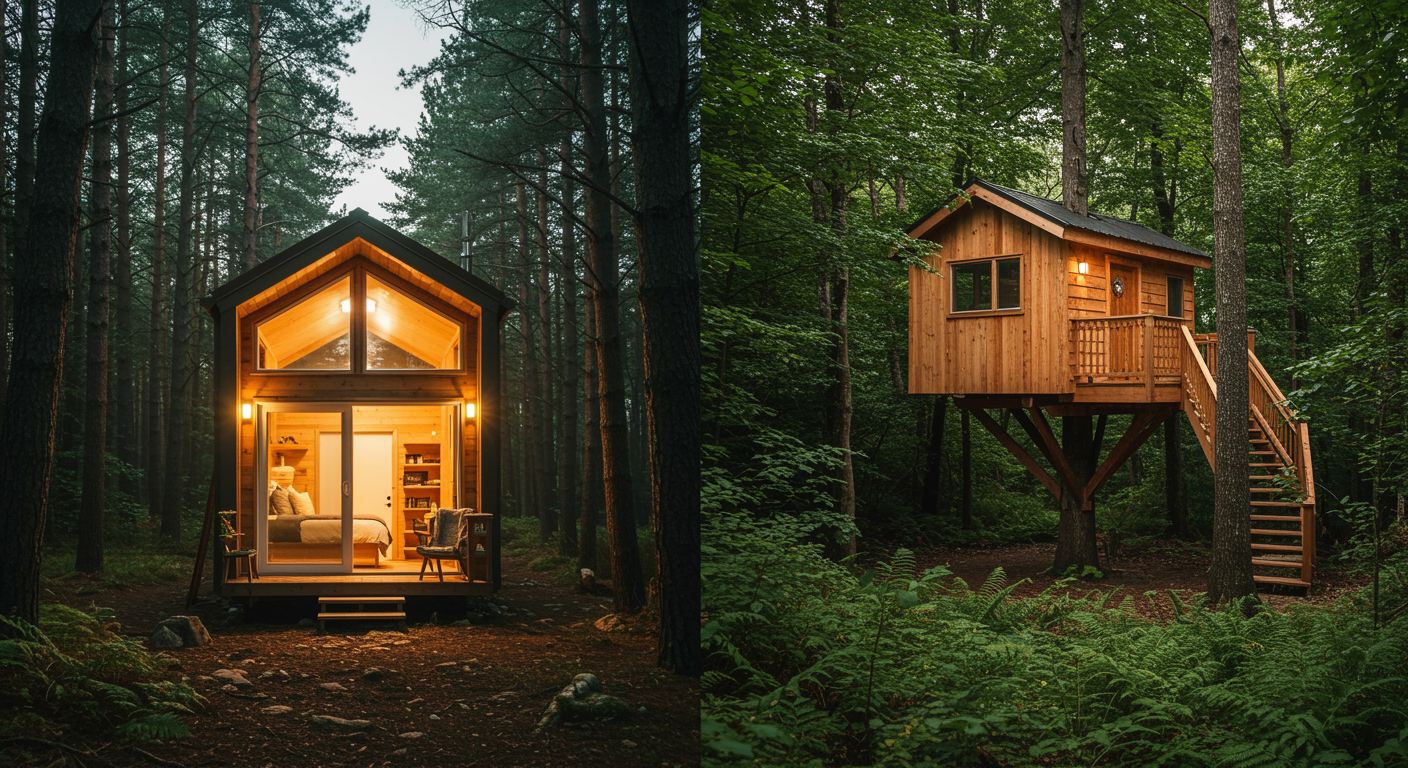 Cabane perchée en forêt vs tiny house : quel hébergement insolite choisir ?